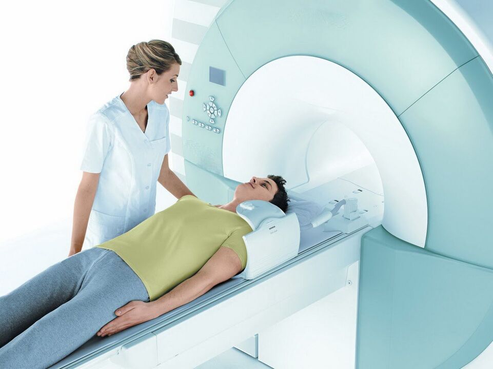 MRI maka ịchọpụta osteochondrosis